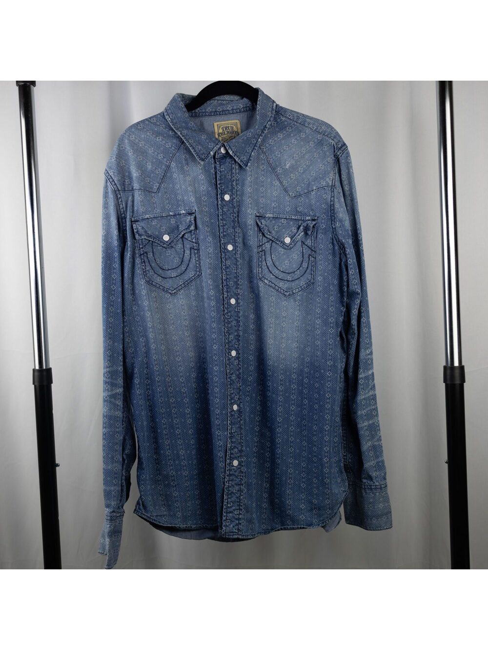 True Religion Blue Button Down